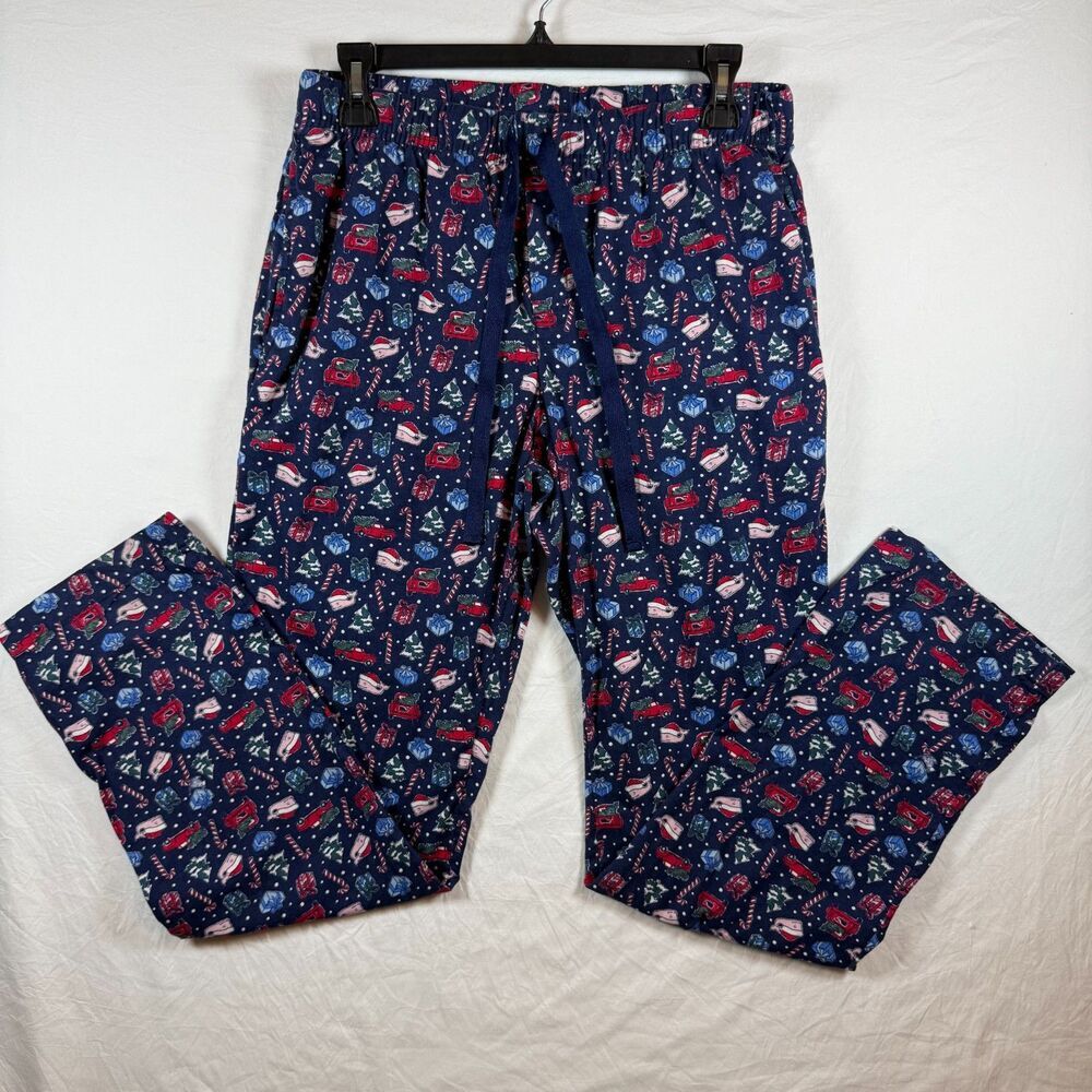 Vineyard Vines Christmas Pajama Pants Whale Print Navy XS